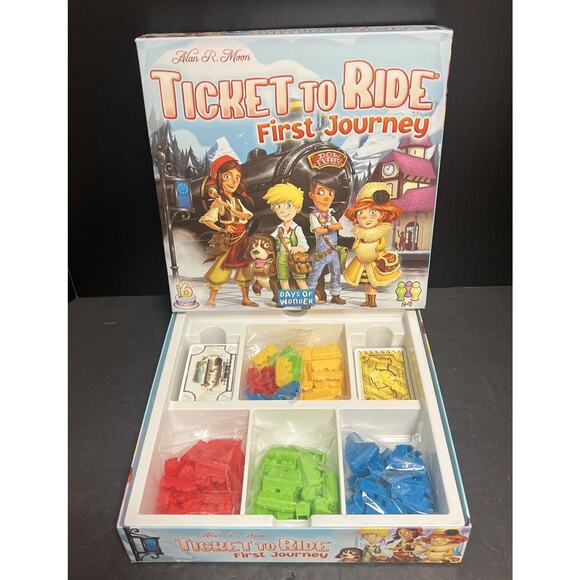 Days of Wonder Ticket to Ride First Journey Board Game Train Alan Moon 720027 - Picture 3 of 11